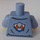 LEGO Sand Blue Torso with Coast Guard Jacket and Orange Sweater (973 / 76382)