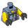 LEGO Blu sabbiato Busto con Subacqueo Abito, Sleeveless, Utility Cintura e Gloves (973 / 76382)