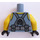 LEGO Sandblau Torso mit Tauchgerät Anzug, Sleeveless, Utility Gürtel und Gloves (973 / 76382)