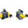 LEGO Zandblauw Torso met Scuba Vest (973 / 76382)
