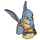 LEGO Sand Blue Watto Head with Vest and Belt (12246 / 95706)