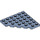 LEGO Sand Blue Wedge Plate 6 x 6 Corner (6106)