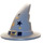 LEGO Sandblau Wizard Hut mit Gold Buckle und Stars mit glatter Oberfläche (6131 / 61860)