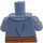 LEGO Sand Blue Woman in Sand Blue Wrap Minifig Torso (973 / 76382)