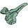 LEGO Vert sable De bébé Raptor avec Dark Bleu Rayures et Jaune Yeux (37829 / 38728)