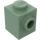 LEGO Sandgrün Backstein 1 x 1 mit Stud auf Eins Seite (87087)