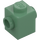 LEGO Sand Green Brick 1 x 1 with Studs on Two Opposite Sides (47905)