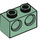 LEGO Sand Green Brick 1 x 2 with 2 Holes (32000)