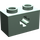 LEGO Vert sable Brique 1 x 2 avec Essieu Trou (ouverture &#039;+&#039; et tube inférieur) (31493 / 32064)