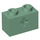 LEGO Sand Green Brick 1 x 2 with Axle Hole (&#039;+&#039; Opening and Bottom Tube) (31493 / 32064)