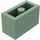 LEGO Zandgroen Steen 1 x 2 met buis aan de onderzijde (3004 / 93792)