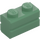 LEGO Sand Green Brick 1 x 2 with Embossed Bricks (98283)