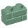 LEGO Sandgrün Backstein 1 x 2 mit Embossed Bricks (98283)