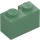 LEGO Sand Green Brick 1 x 2 with Groove (4216)