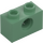 LEGO Sand Green Brick 1 x 2 with Hole (3700)