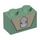 LEGO Vert sable Brique 1 x 2 avec Military Badge avec tube inférieur (3004 / 94775)