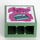 LEGO Sand Green Brick 1 x 2 x 2 with Dark Turquoise Camera on Dark Pink Background Sticker with Inside Stud Holder (3245)