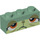 LEGO Zandgroen Steen 1 x 3 met Queasy Kitty (3622 / 17331)