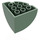 LEGO Sand Green Brick 4 x 4 x 2.3 Round Quarter (49612)