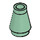 LEGO Sand Green Cone 1 x 1 without Top Groove (4589)
