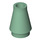 LEGO Sand Green Cone 1 x 1 without Top Groove (4589 / 6188)