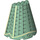 LEGO Sand Green Cone 8 x 4 x 6 Half with black tiles, gold outlines (47543 / 56546)