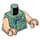 LEGO Sand Green Crabsuit Driver Minifig Torso (973 / 76382)