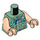 LEGO Vert sable Crabsuit Driver Minifig Torse (973 / 76382)