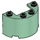 LEGO Sand Green Cylinder 2 x 4 x 2 Half (24593 / 35402)