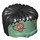 LEGO Sandgrün Frankenstein Monster oben Kopf mit Schwarz Haar und Bandages (93556 / 94463)