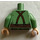 LEGO Sandgrün Frodo Baggins Torso mit Buttoned Shirt, Brown Suspenders, und oben of Brown Pants (973 / 76382)