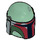 LEGO Sand Green Helmet with Sides Holes with Dark Brown and Silver (87610 / 90749)