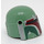 LEGO Sandgrün Helm mit Sides Löcher mit Dark Brown und Silber (87610 / 90749)