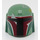 LEGO Sand Green Helmet with Sides Holes with Dark Brown and Silver (87610 / 90749)