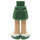 LEGO Sand Green Hip with Basic Curved Skirt with White Shoes with Magenta Laces with Thick Hinge (92820)