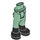 LEGO Zandgroen Heup met Pants met Zwart Riding Boots (2277 / 16925)