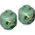 LEGO Sand Green Merperson Minifigure Head (Recessed Solid Stud) (3626 / 101488)