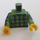 LEGO Zandgroen Minifiguur Torso met Checked Shirt (973)