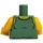 LEGO Sand Green Minifig Torso with Tank Top Dagobah Pattern (973)