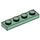 LEGO Sand Green Plate 1 x 4 (3710)