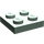 LEGO Zandgroen Plaat 2 x 2 (3022 / 94148)