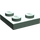LEGO Sand Green Plate 2 x 2 Corner (2420)