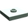 LEGO Sandgrün Platte 2 x 2 mit Nut und 1 Center Stud (23893 / 87580)