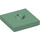 LEGO Sand Green Plate 2 x 2 with Groove and 1 Center Stud (23893 / 87580)