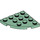 LEGO Sand Green Plate 4 x 4 Round Corner (30565)