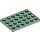 LEGO Sand Green Plate 4 x 6 (3032)