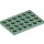 LEGO Zandgroen Plaat 4 x 6 (3032)