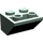 LEGO Zandgroen Helling 2 x 2 (45°) Omgekeerd met platte afstandsring eronder (3660)