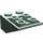 LEGO Zandgroen Helling 2 x 3 (25°) Omgekeerd met verbindingen tussen noppen (2752 / 3747)