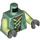 LEGO Sand Green Soldier of the Dead with Mustache Torso (973 / 76382)
